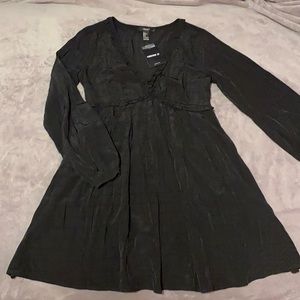 Black dress with buttons